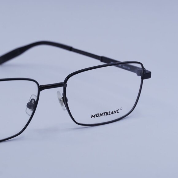 Montblanc MB0029O 004 Eyeglasses Black 58mm Rectangle Frame - Picture 6 of 9